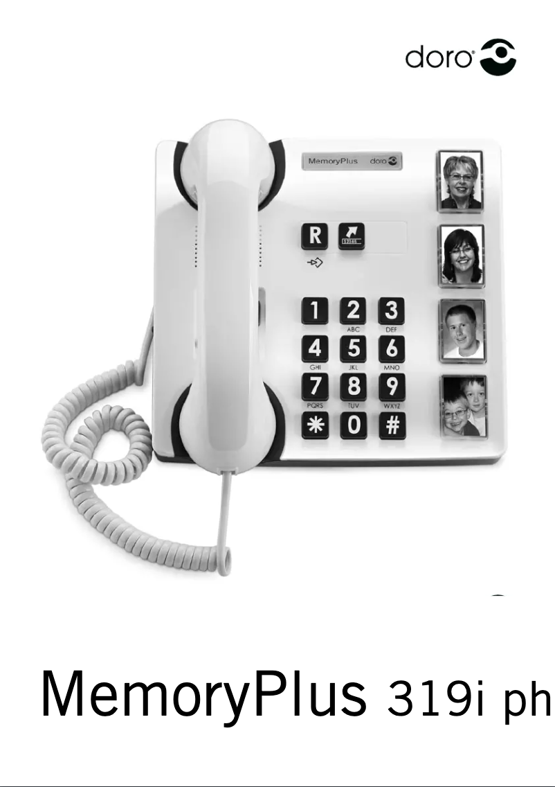 First page image of the manual for MemoryPlus 319i ph