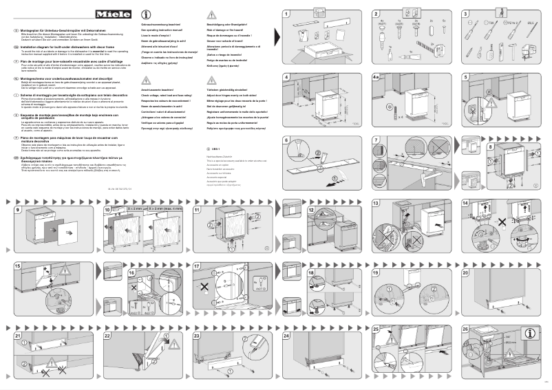 Page 1 of the manual User Manual Miele G 1320