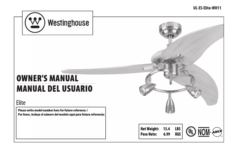 First page image of the manual for Elite