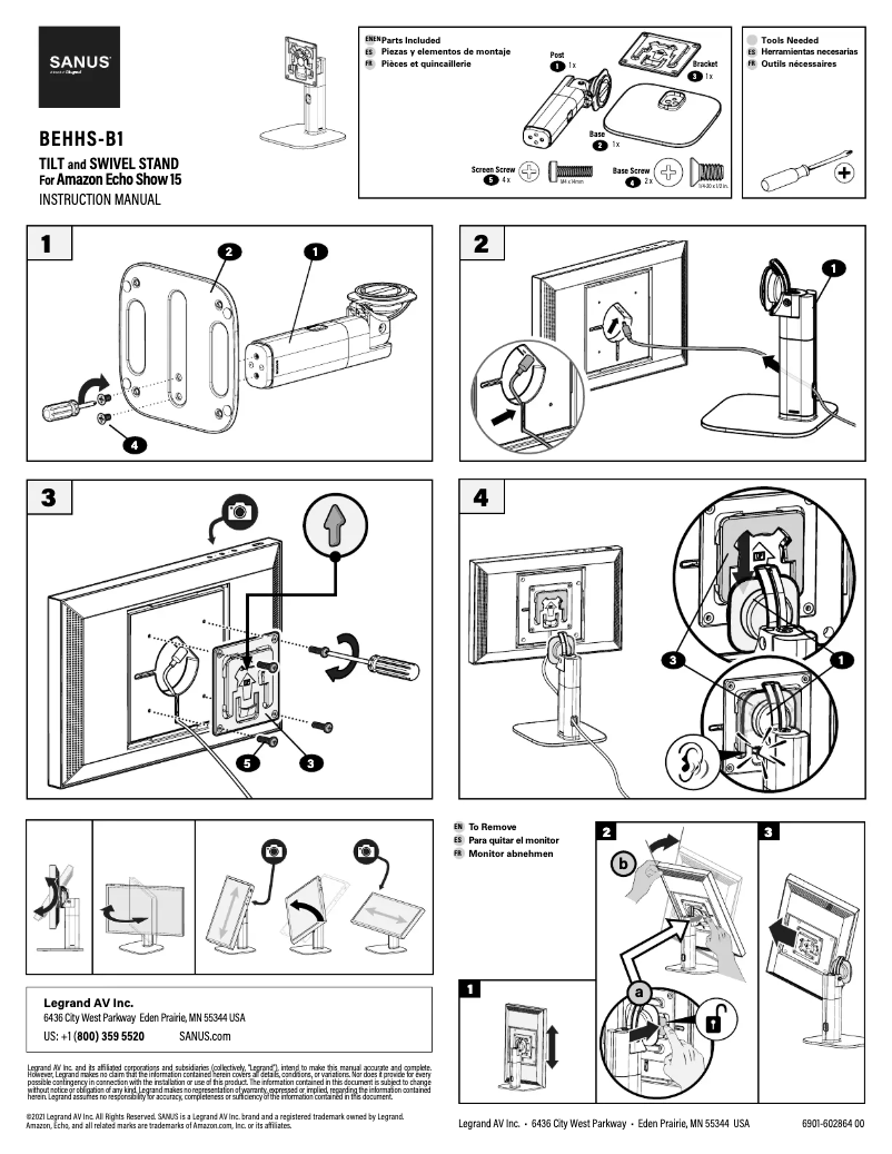 First page image of the manual for BEHHS