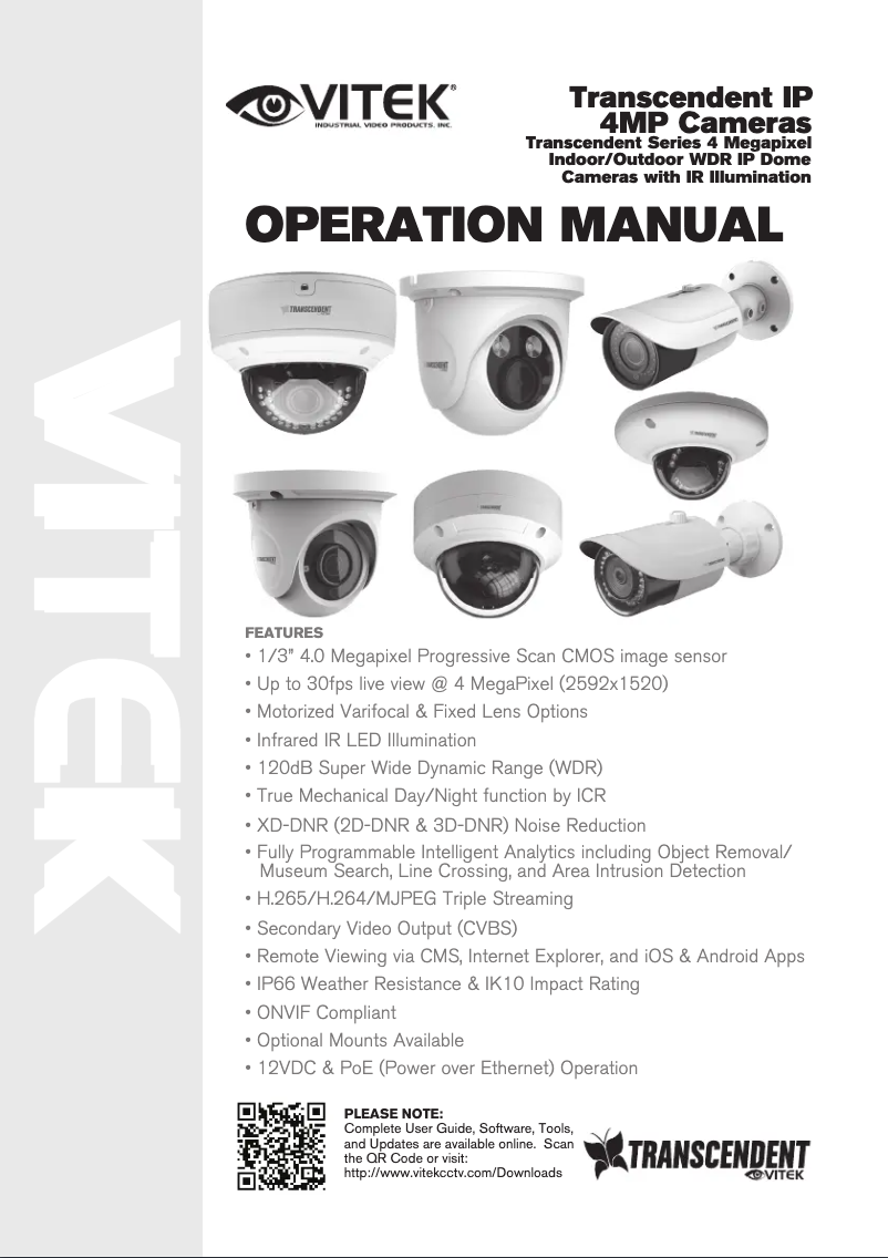 Page 1 of the manual User Manual Vitek VTC-TNB4RFS