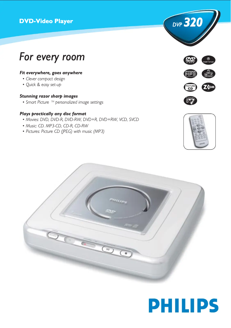 First page image of the manual for DVP320