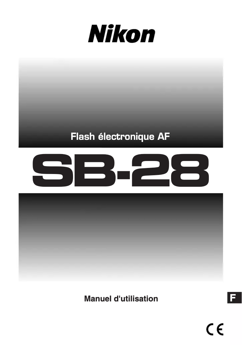 First page image of the manual for SB-28