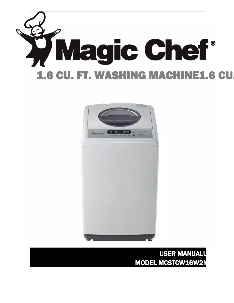 Image de la première page du manuel de l'appareil MCSTCW16W2