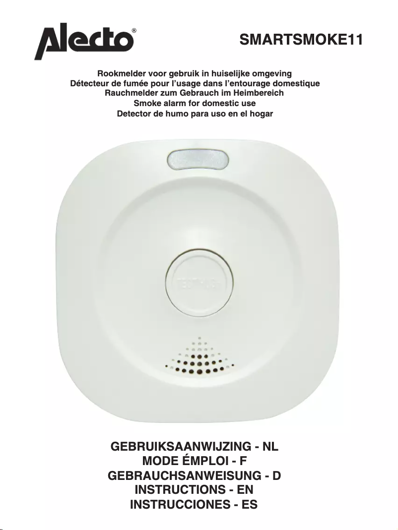 Page 1 of the manual User Manual Alecto SMARTSMOKE11
