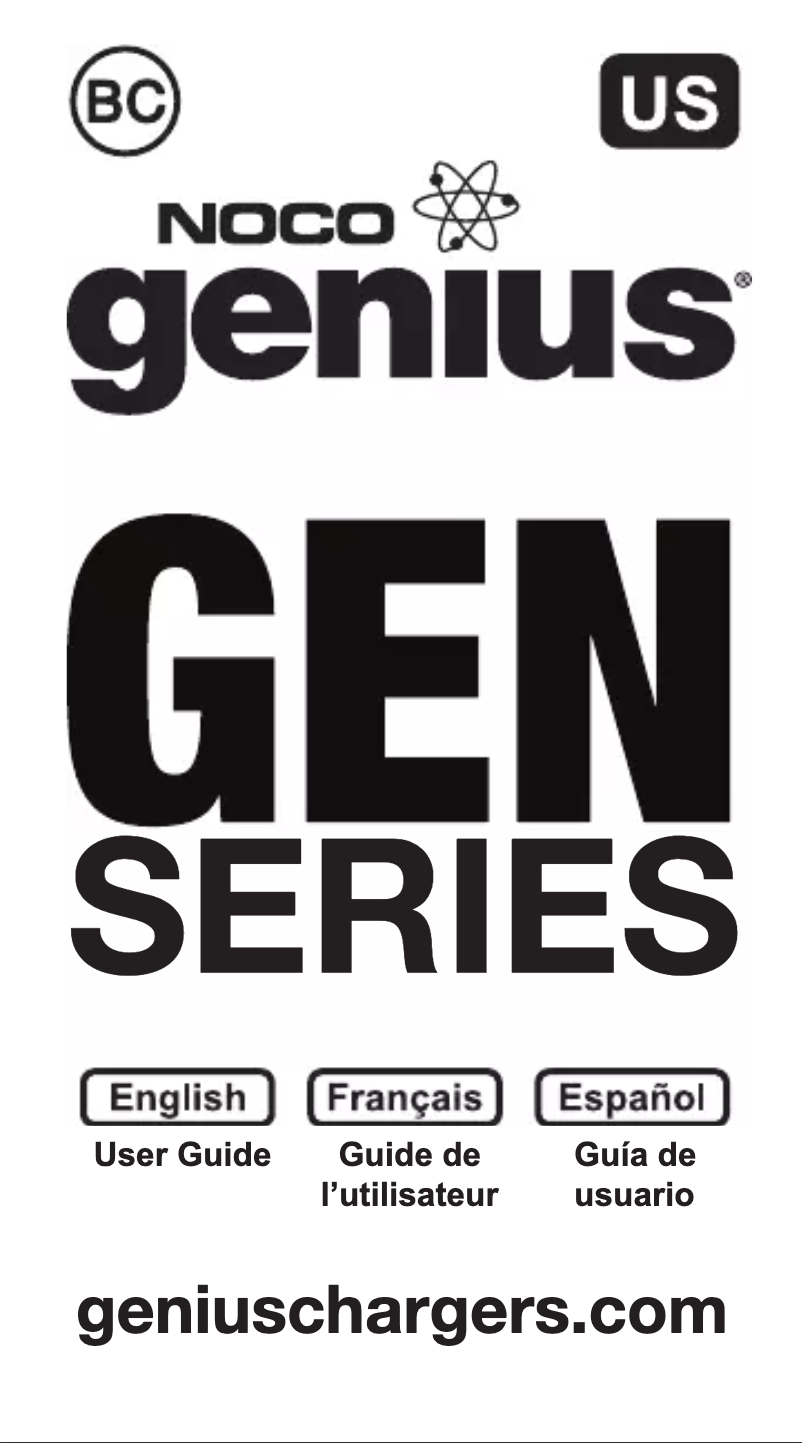 Page 1 de la notice Manuel utilisateur NOCO Genius GEN1