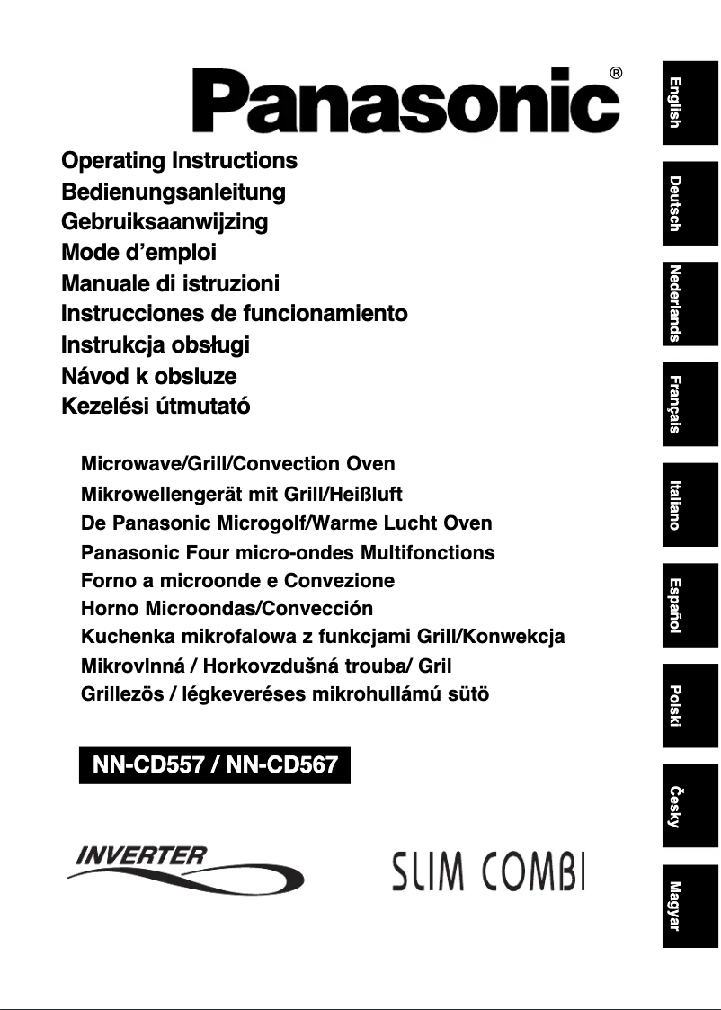 Page 1 of the manual User Manual Panasonic NN-CD567M