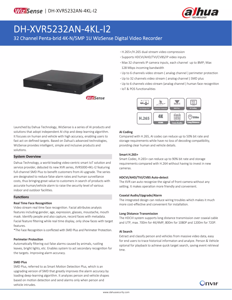 First page image of the manual for XVR5232AN-4KL-I2