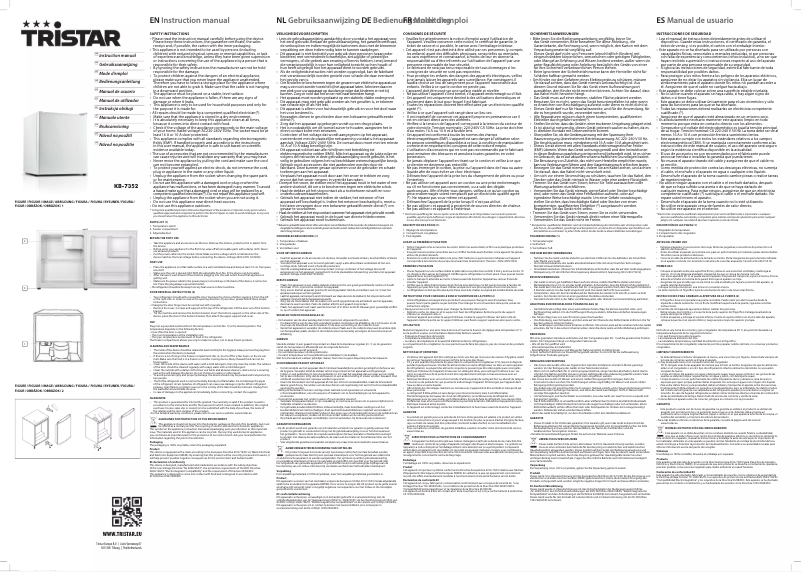 First page image of the manual for KB-7352