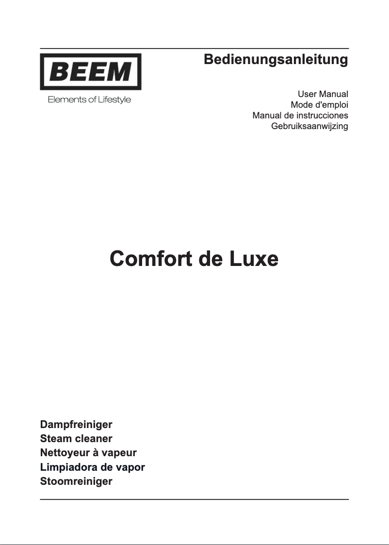 Page 1 de la notice Manuel utilisateur BEEM Comfort de Luxe