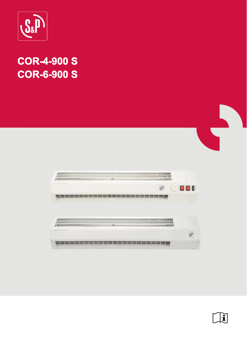 Page 1 of the manual User Manual Soler & Palau COR-4-900 S