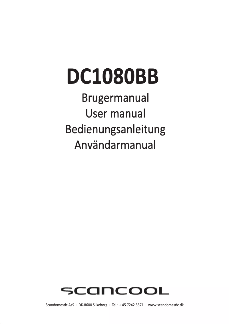 First page image of the manual for DC1080BB
