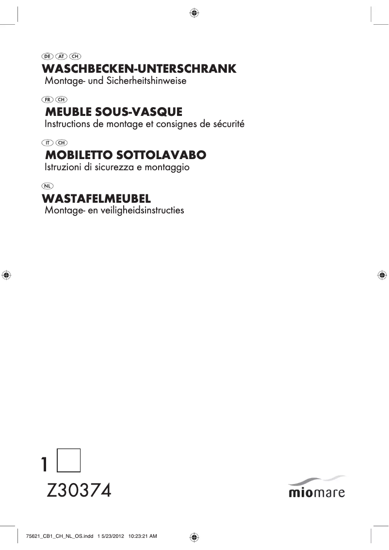 First page image of the manual for IAN 75621