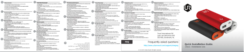 Page 1 of the manual User Manual Trust Cinco