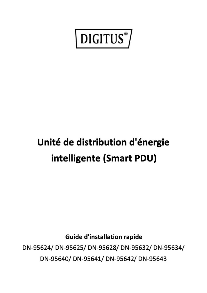 First page image of the manual for DN-95643