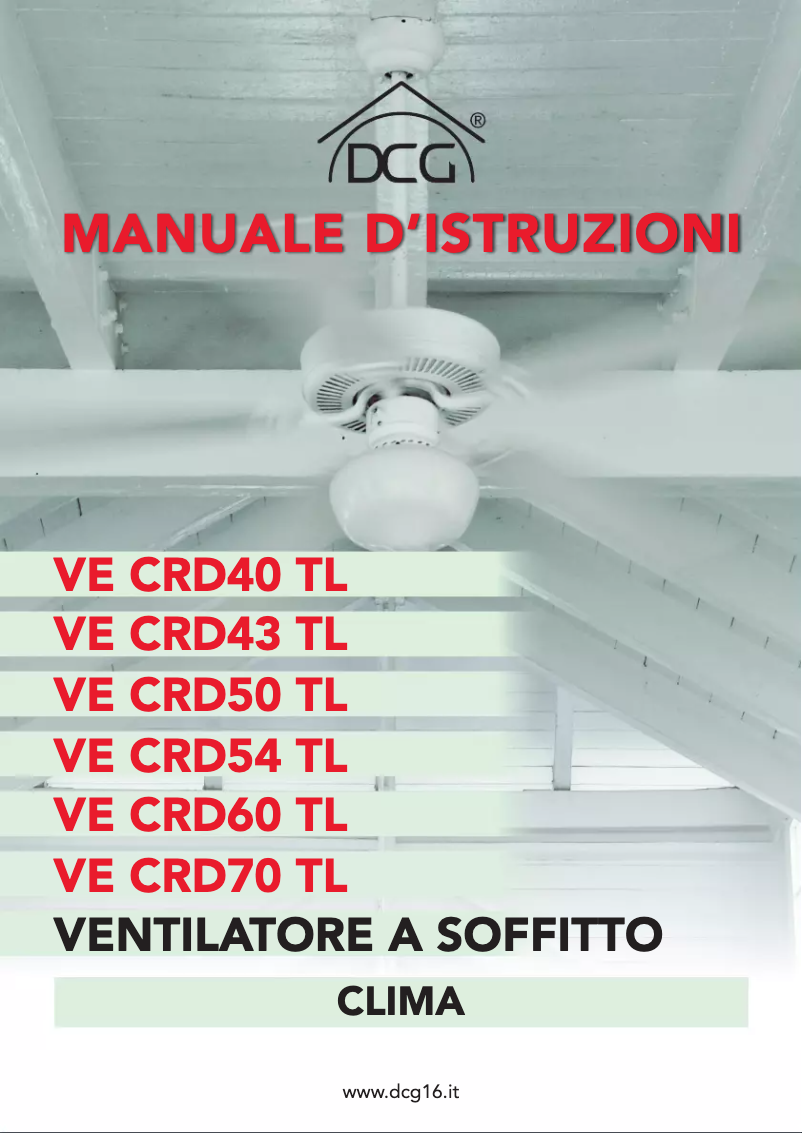 Page 1 of the manual User Manual DCG VECRD54TL