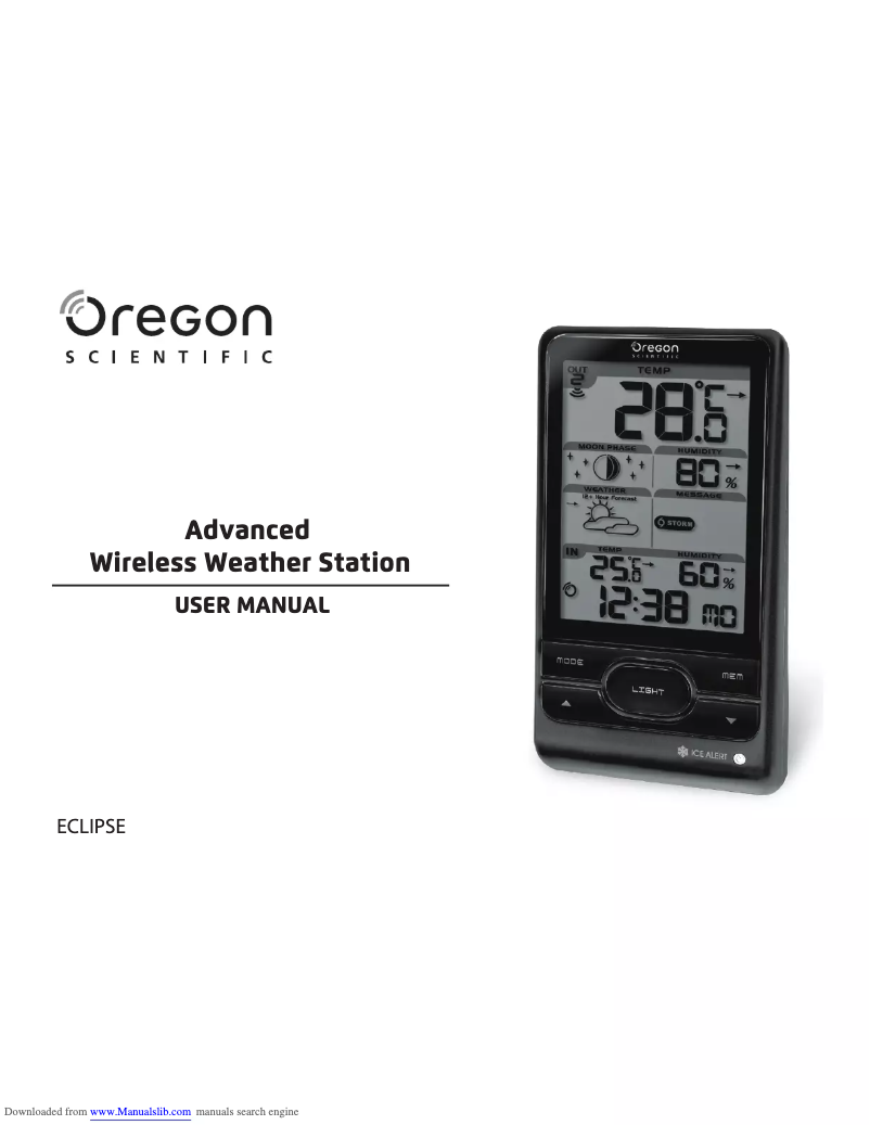 First page image of the manual for ECLIPSE