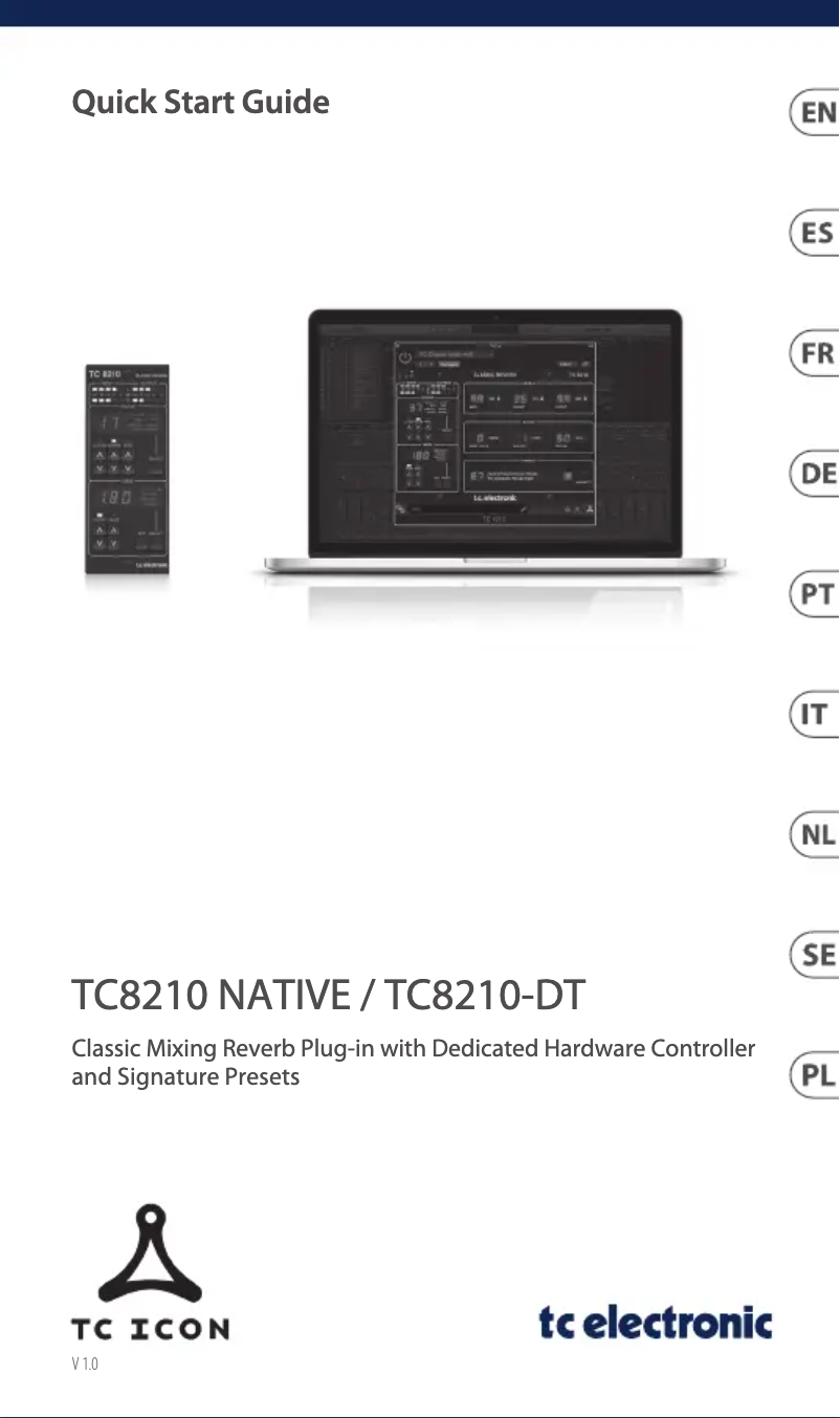 First page image of the manual for TC8210-DT