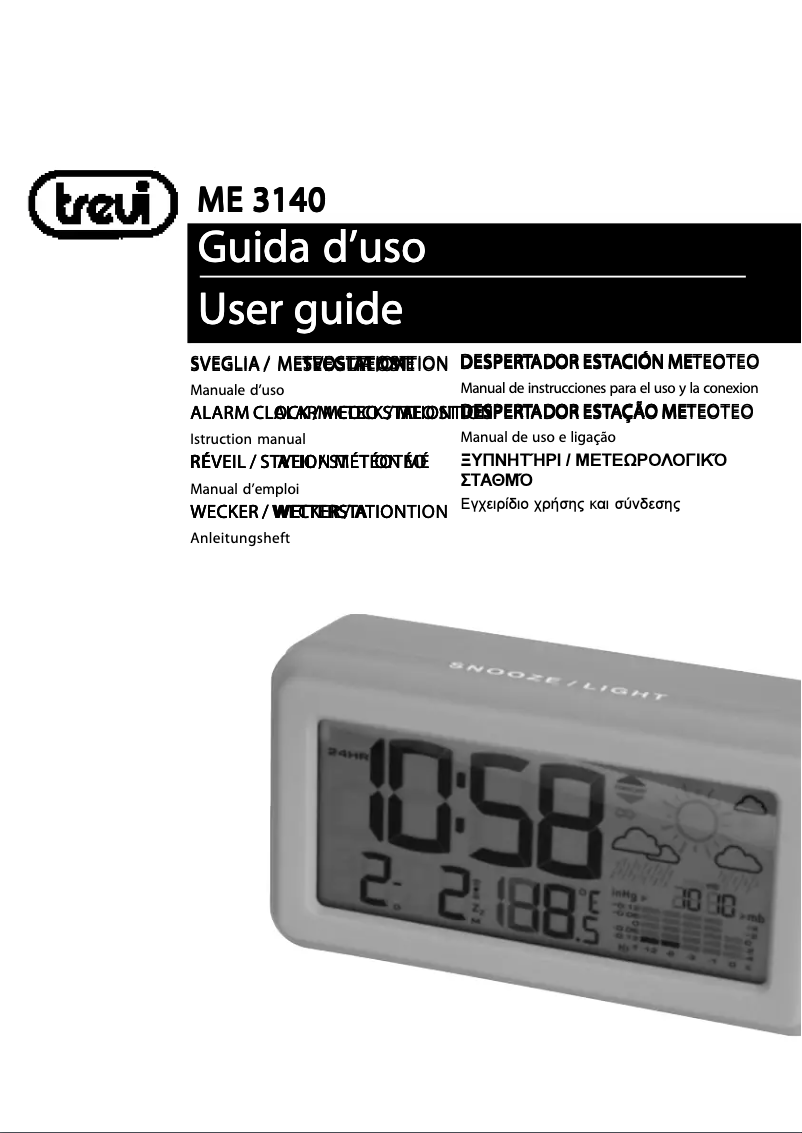 Page 1 of the manual User Manual Trevi ME 3140