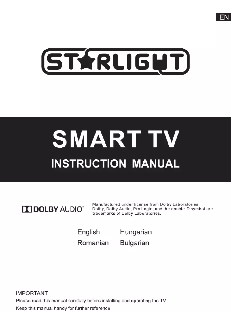 Page 1 of the manual User Manual Star-Light 32DM6600
