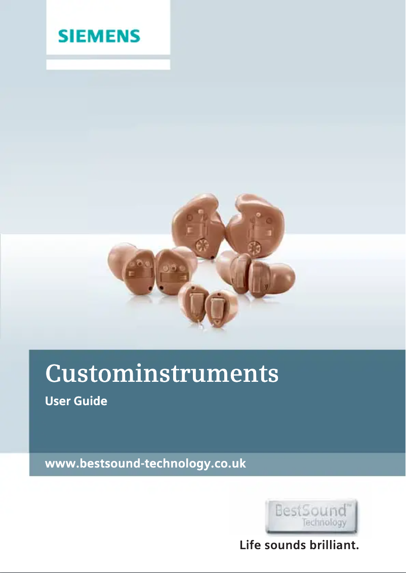 First page image of the manual for Custom