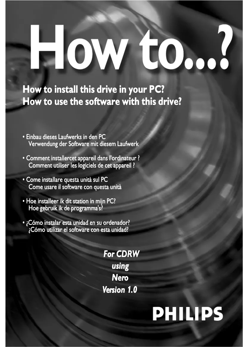 First page image of the manual for SPD2900BM