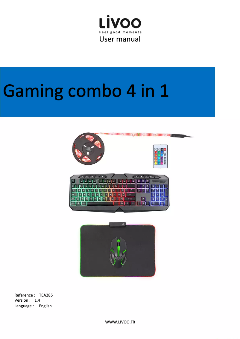 Page 1 of the manual User Manual Livoo TEA285