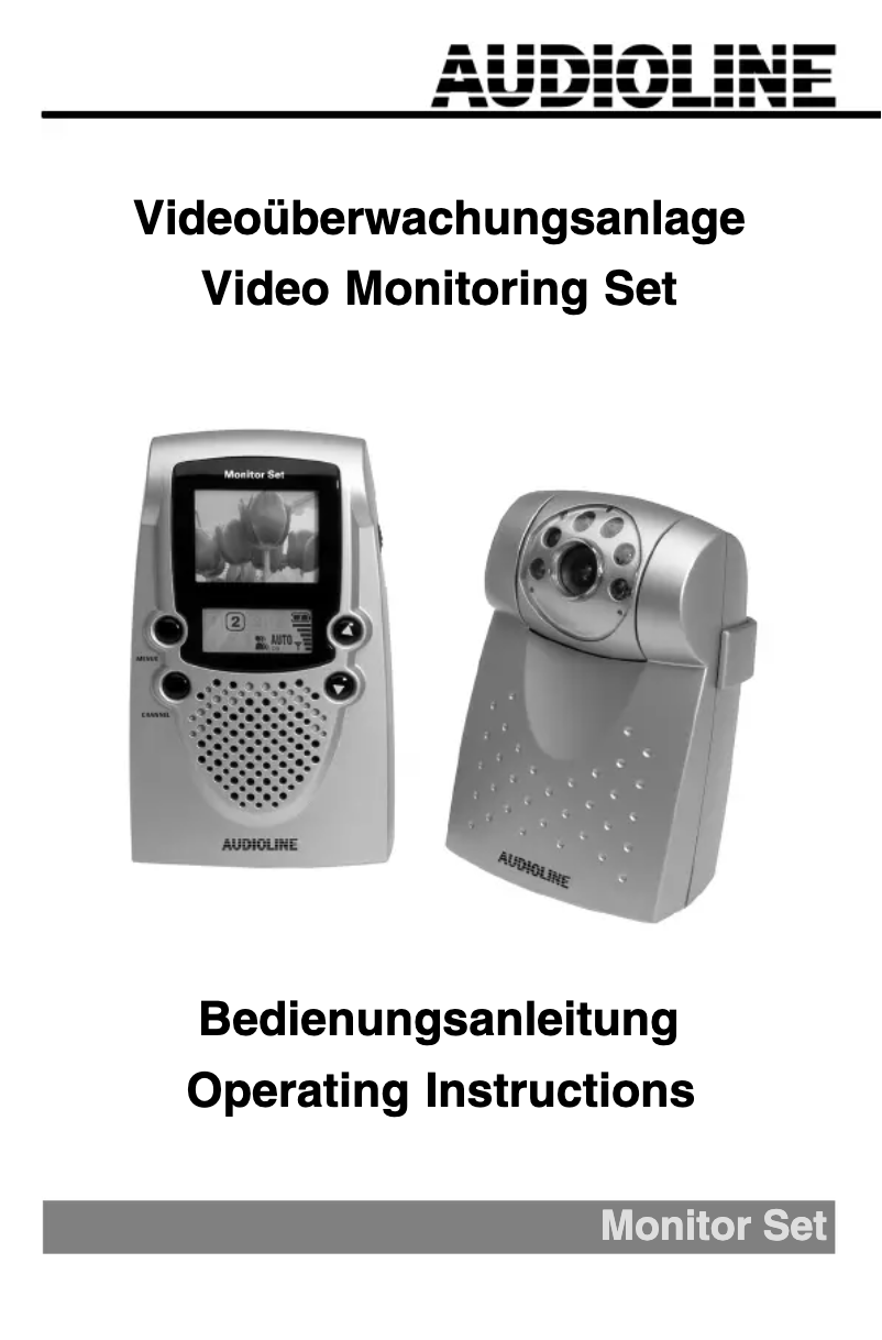 Page 1 of the manual User Manual Audioline Monitor Set