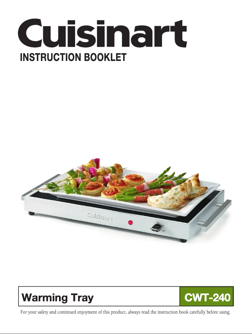 First page image of the manual for CWT-240