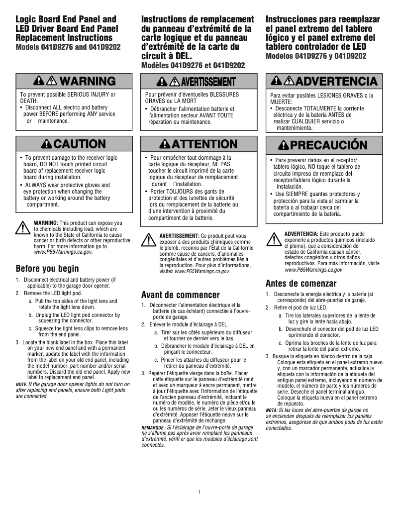 Image de la première page du manuel de l'appareil 041D9276