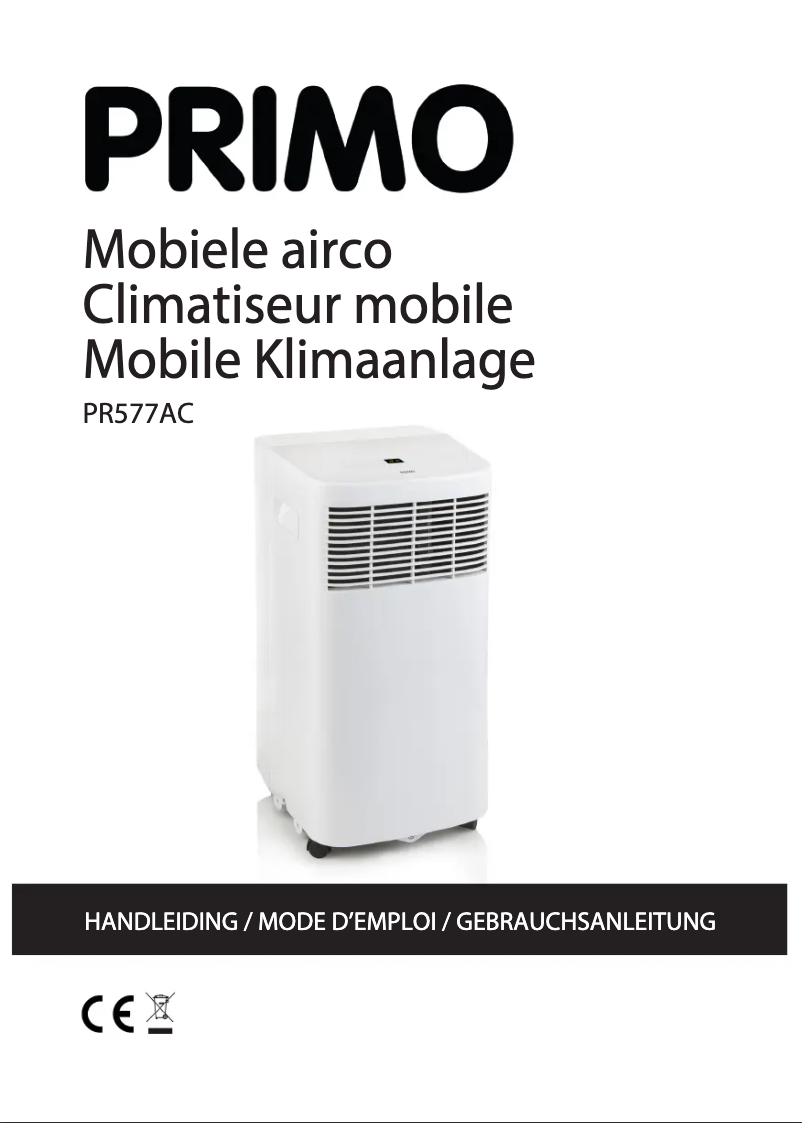 First page image of the manual for PR577AC