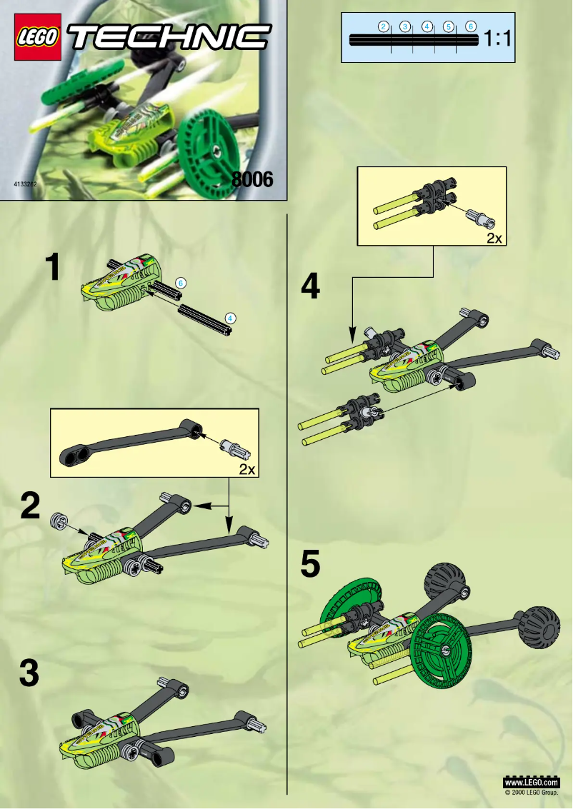 Page 1 of the manual User Manual Lego Roboriders 8006