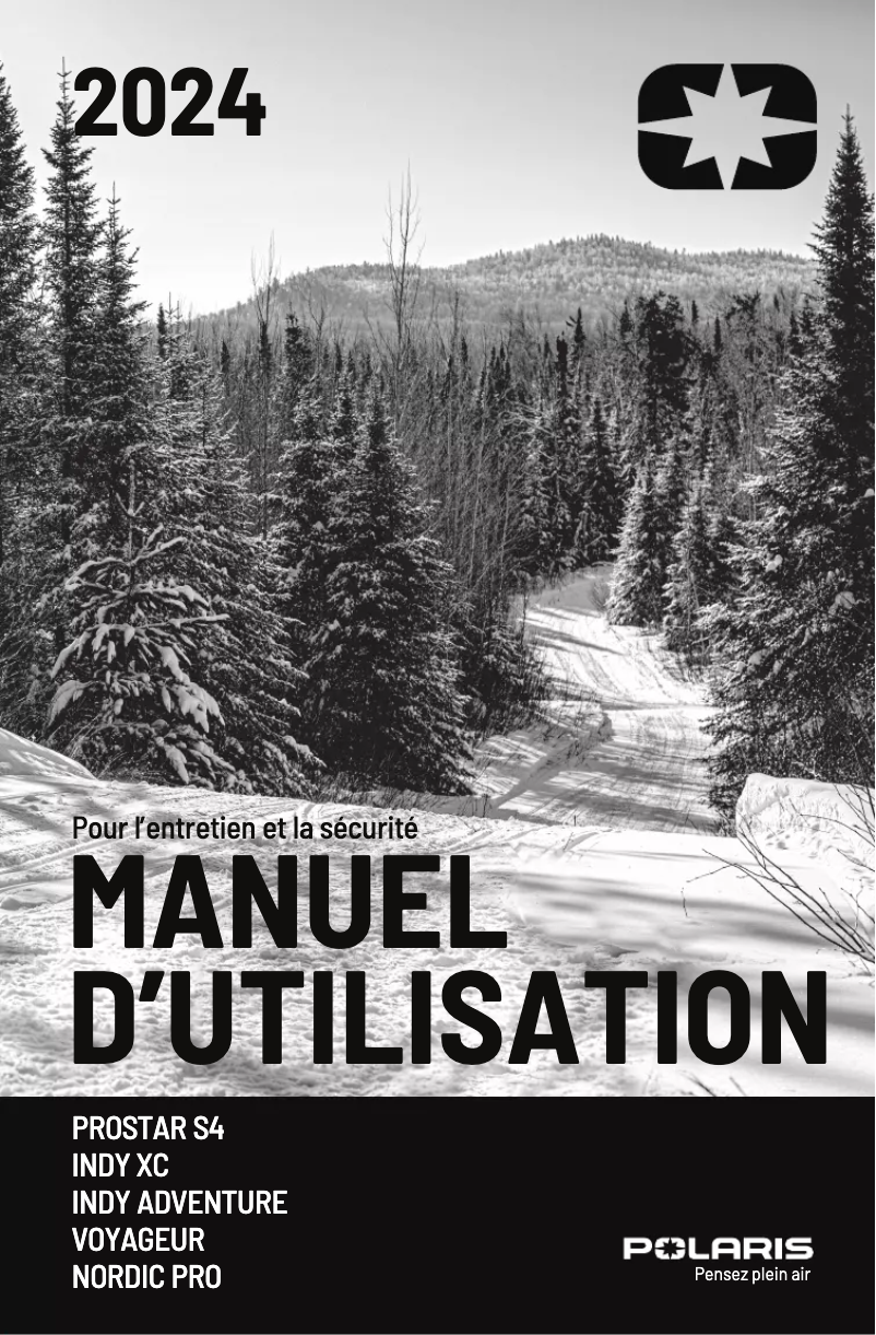 First page image of the manual for ProStar S4 INDY XC 137 (2024)