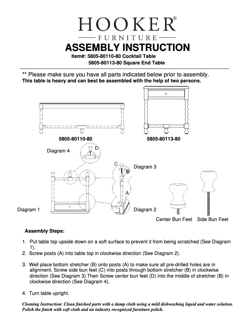 Page 1 of the manual User Manual Hooker 5805-80113-80