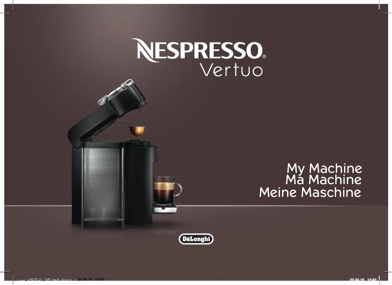 First page image of the manual for Nespresso Vertuo ENV 150.R