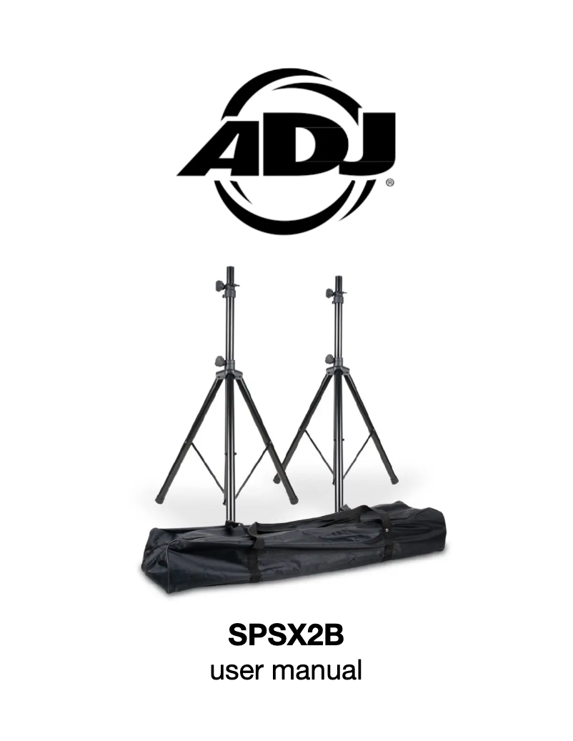 First page image of the manual for SPSX2B