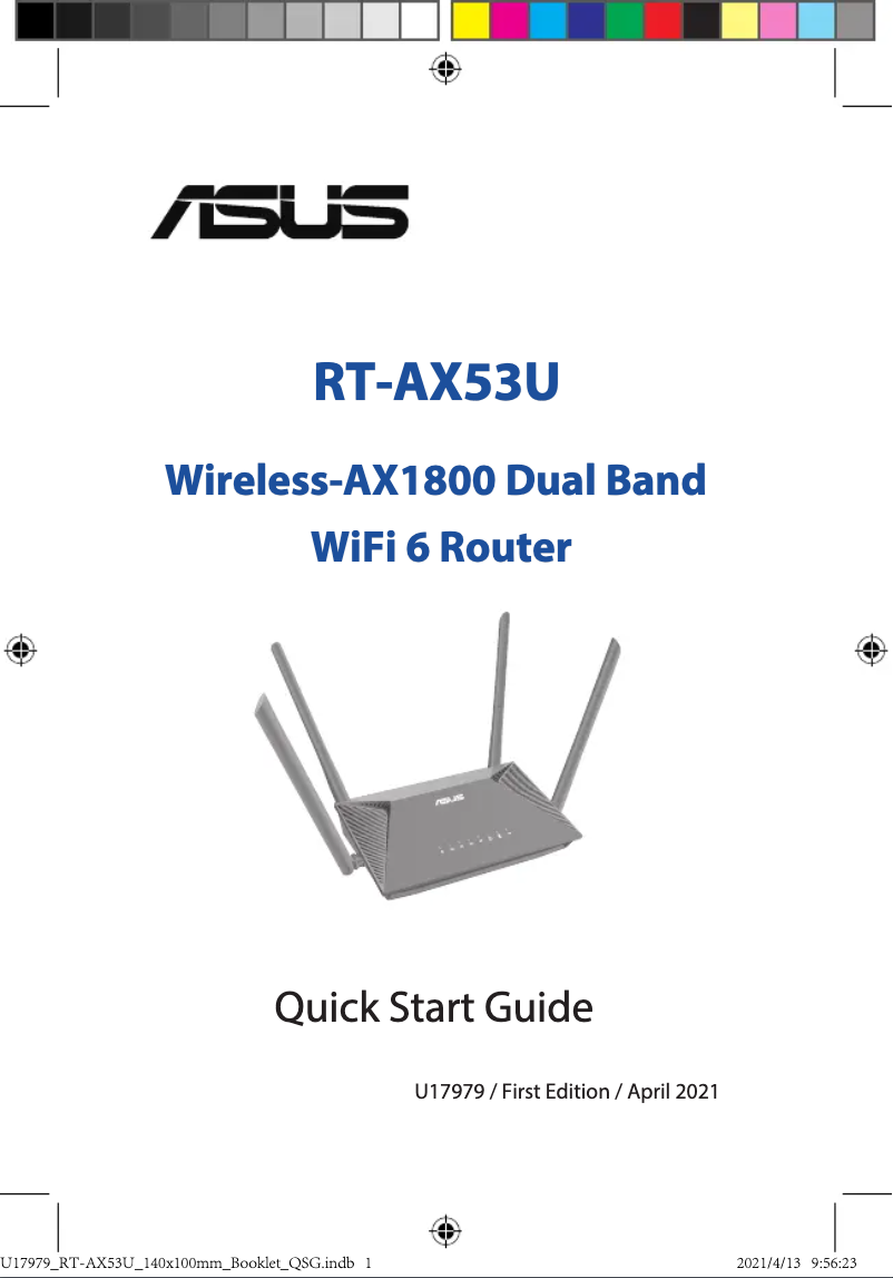 First page image of the manual for RT-AX53U