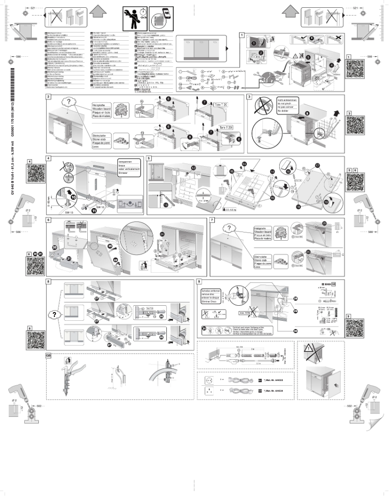 First page image of the manual for SN636X00GE