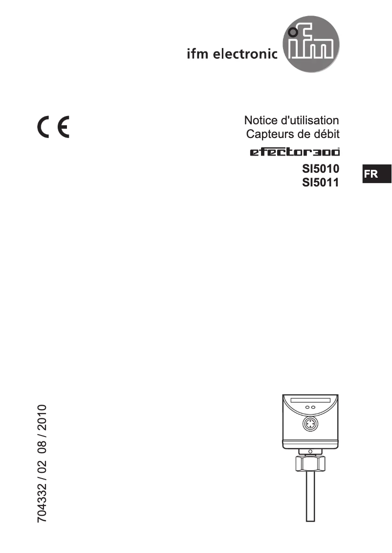 Page 1 of the manual User Manual IFM SI5011
