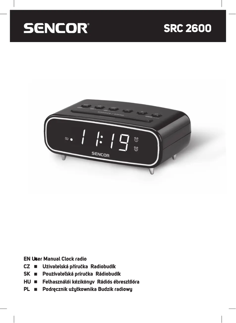 First page image of the manual for SRC 2600 B