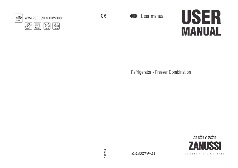 Page 1 of the manual User Manual Zanussi ZRB 327 WO