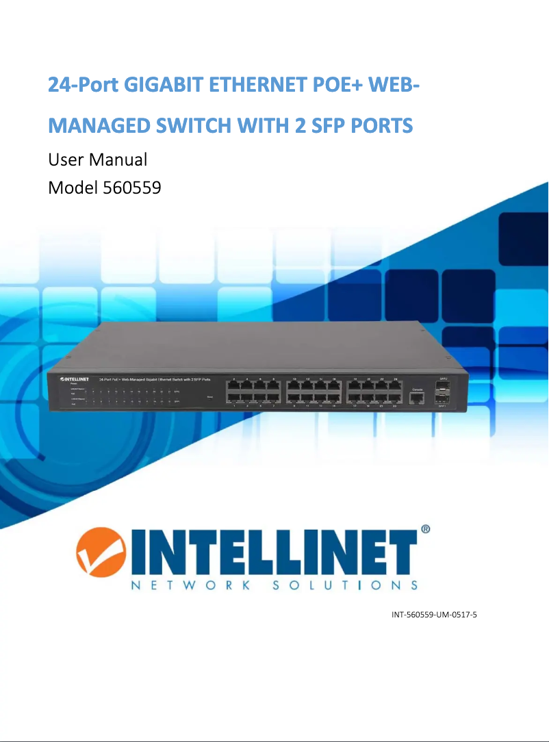 Page 1 of the manual User Manual Intellinet 560559