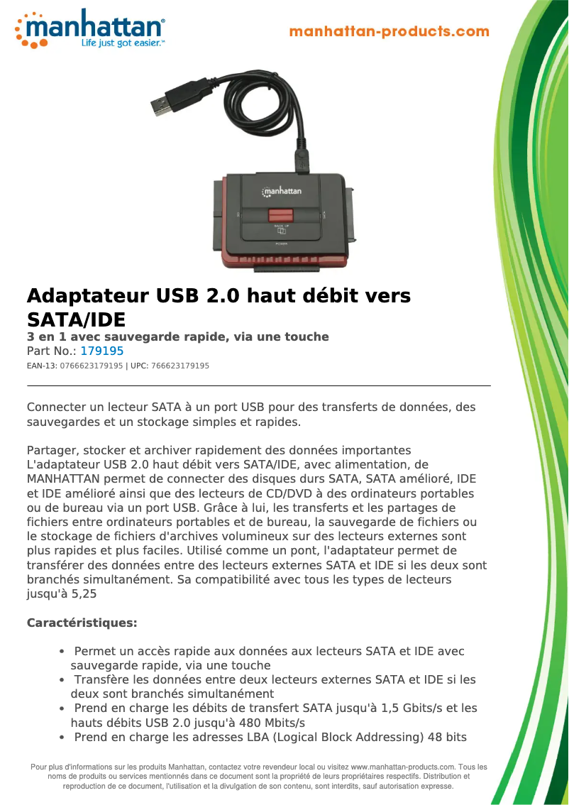 First page image of the manual for 179195