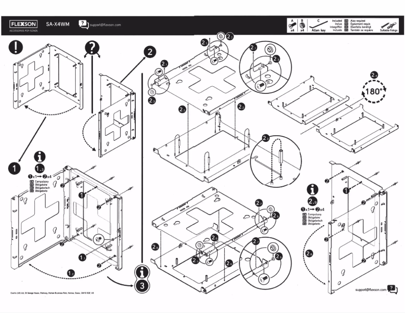 First page image of the manual for SA-X4WM
