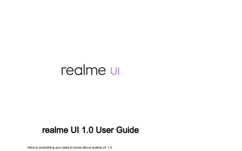 Page 1 of the manual User Manual Realme Narzo