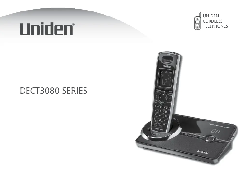 Page 1 of the manual User Manual Uniden DECT3080-2