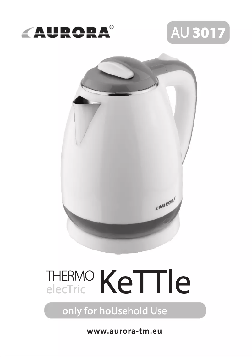 First page image of the manual for AU3017