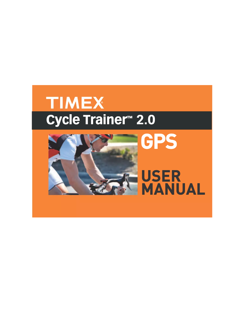 Page 1 of the manual User Manual Timex CycleTrainer 2.0