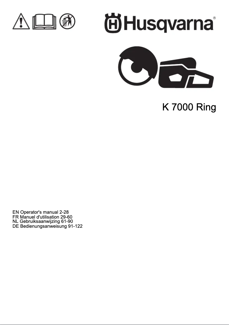 First page image of the manual for K 7000 Ring