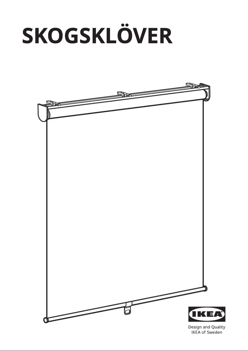 Page 1 of the manual User Manual Ikea SKOGSKLÖVER 804.510.17